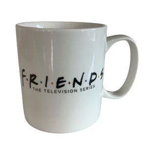 Friends Oversize Coffee Mug Cup TV‎ Show Logo Ceramic With Handle White